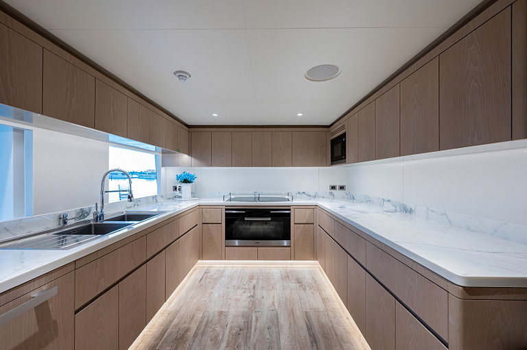 gulf craft majesty 140 price yacht for sale interior design large kitchen